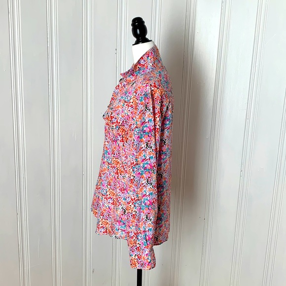 100% Silk TRISTAN colourful shirt - Picture 2 of 8